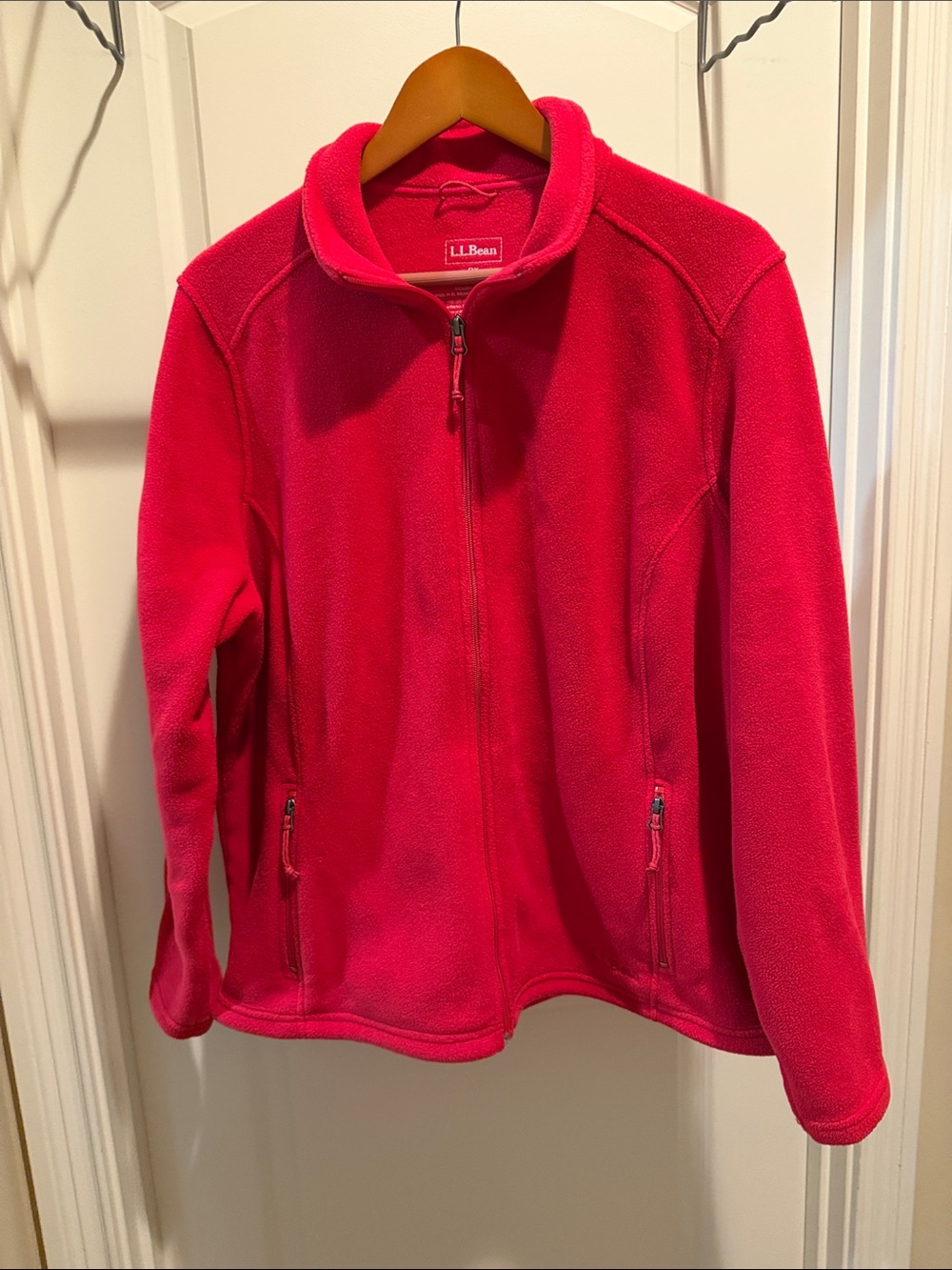 L.L. Bean Kids' Bright Pink Fleece Zip Jacket